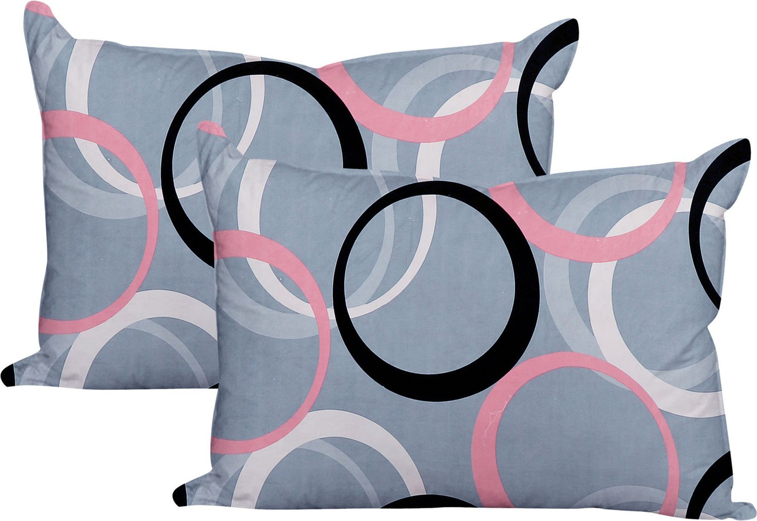 Image of parasfab Cotton Double Fitted (Elastic) 244 TC Printed 1 Bedsheet with 2 Pillow Covers