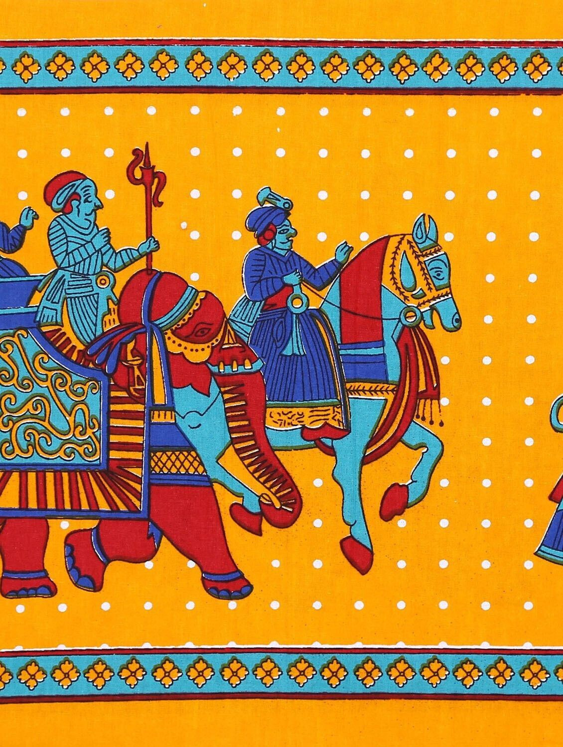 Image of Sanwariya Textile Cotton Double Flat 210 TC Printed 1 Bedsheet with 2 Pillow Covers
