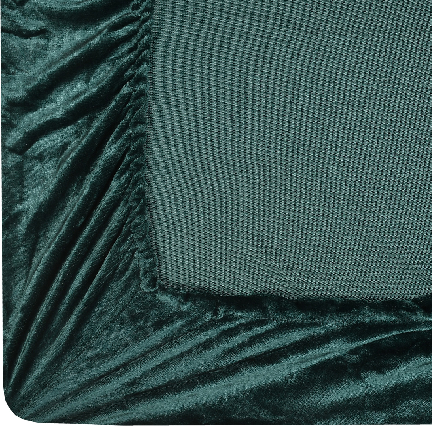 Image of real dream Velvet Double Fitted (Elastic) 310 TC Solid 1 Winter Bedsheet with 2 Pillow Covers