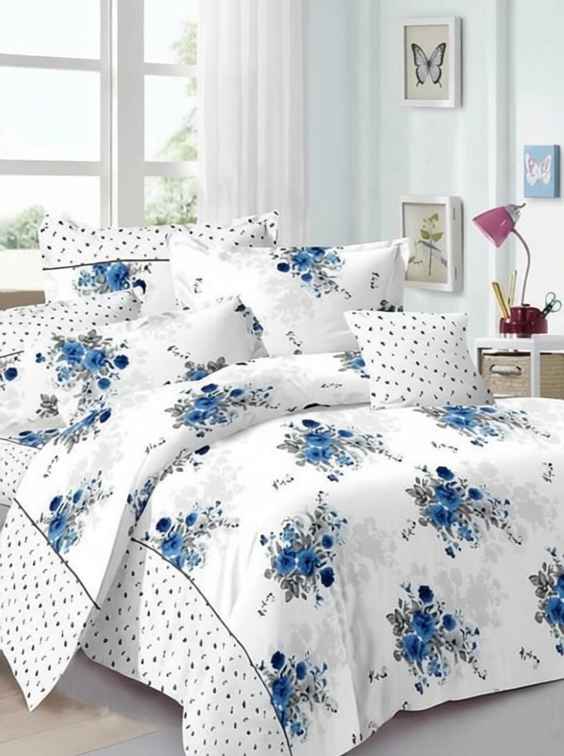 Image of ALAFICER Cotton Double Bedsheet