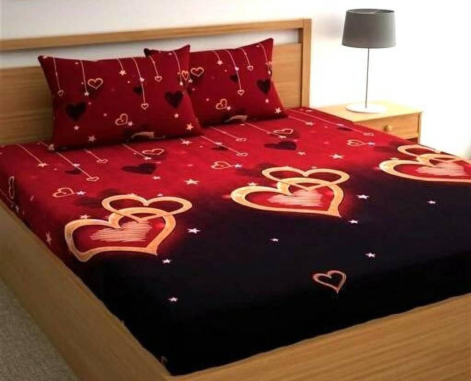 Ikrit enterprises Polycotton Double Flat 300 TC Printed 1 Bedshee