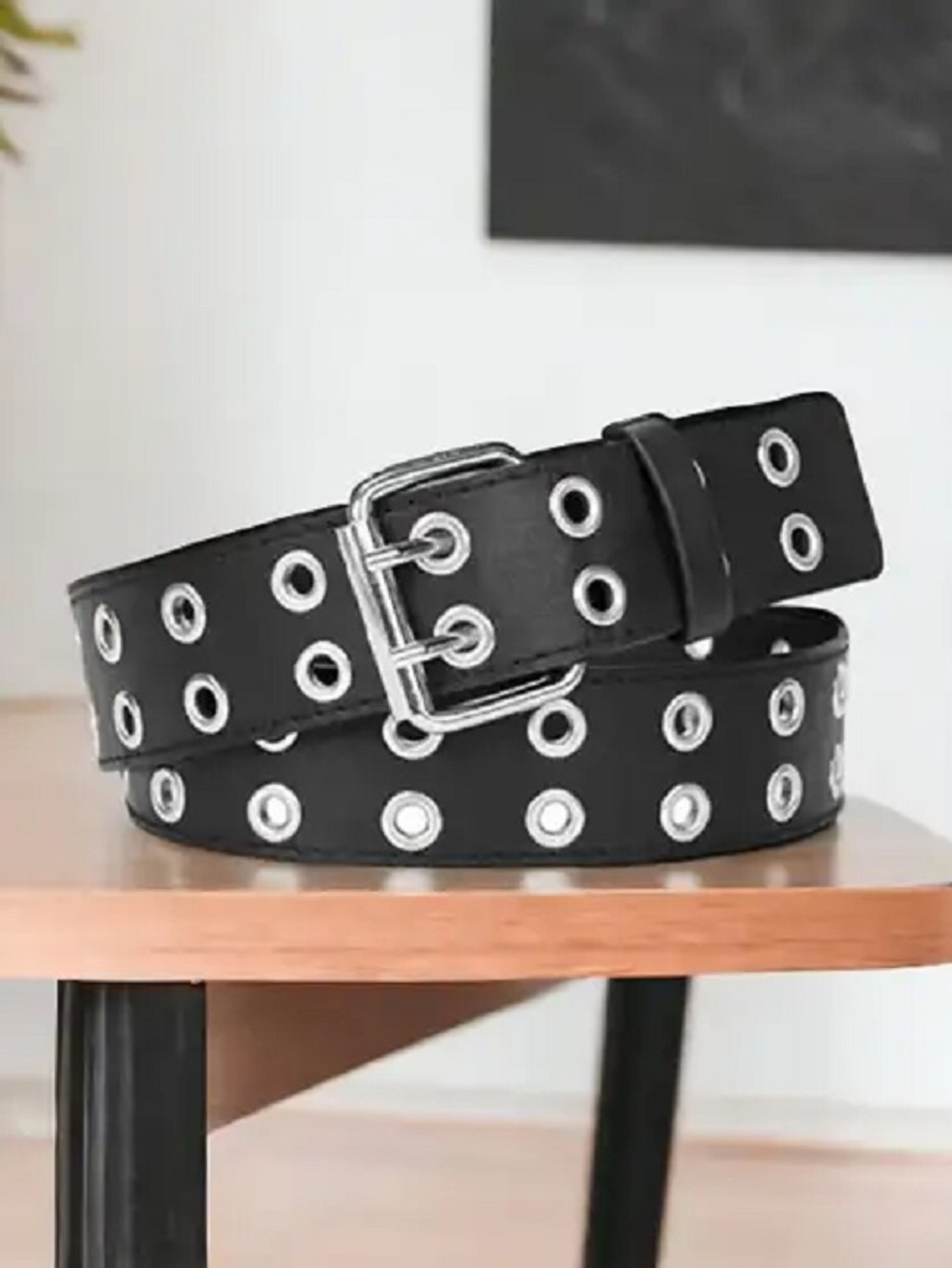 Image of JDL Boys Black Artificial Leather Belt