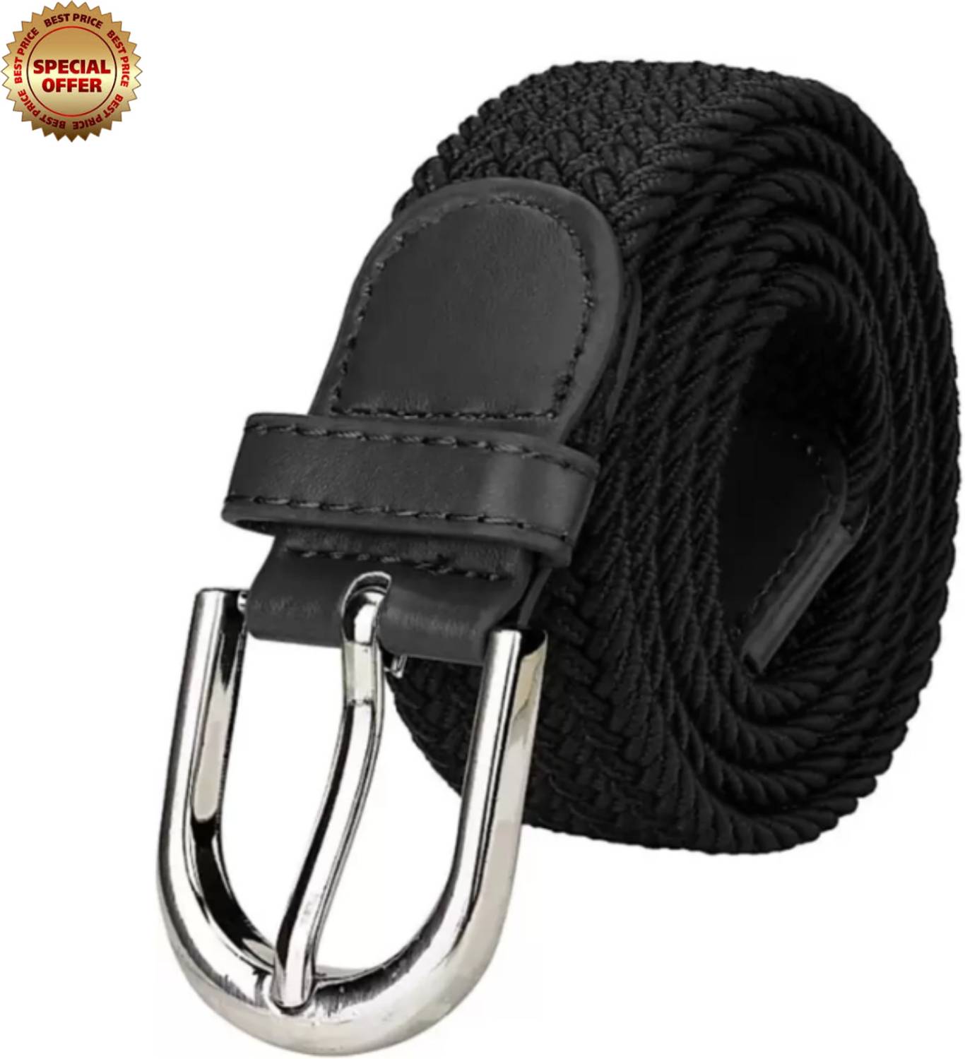 Artisanwear Men & Women Casual Black Canvas Belt