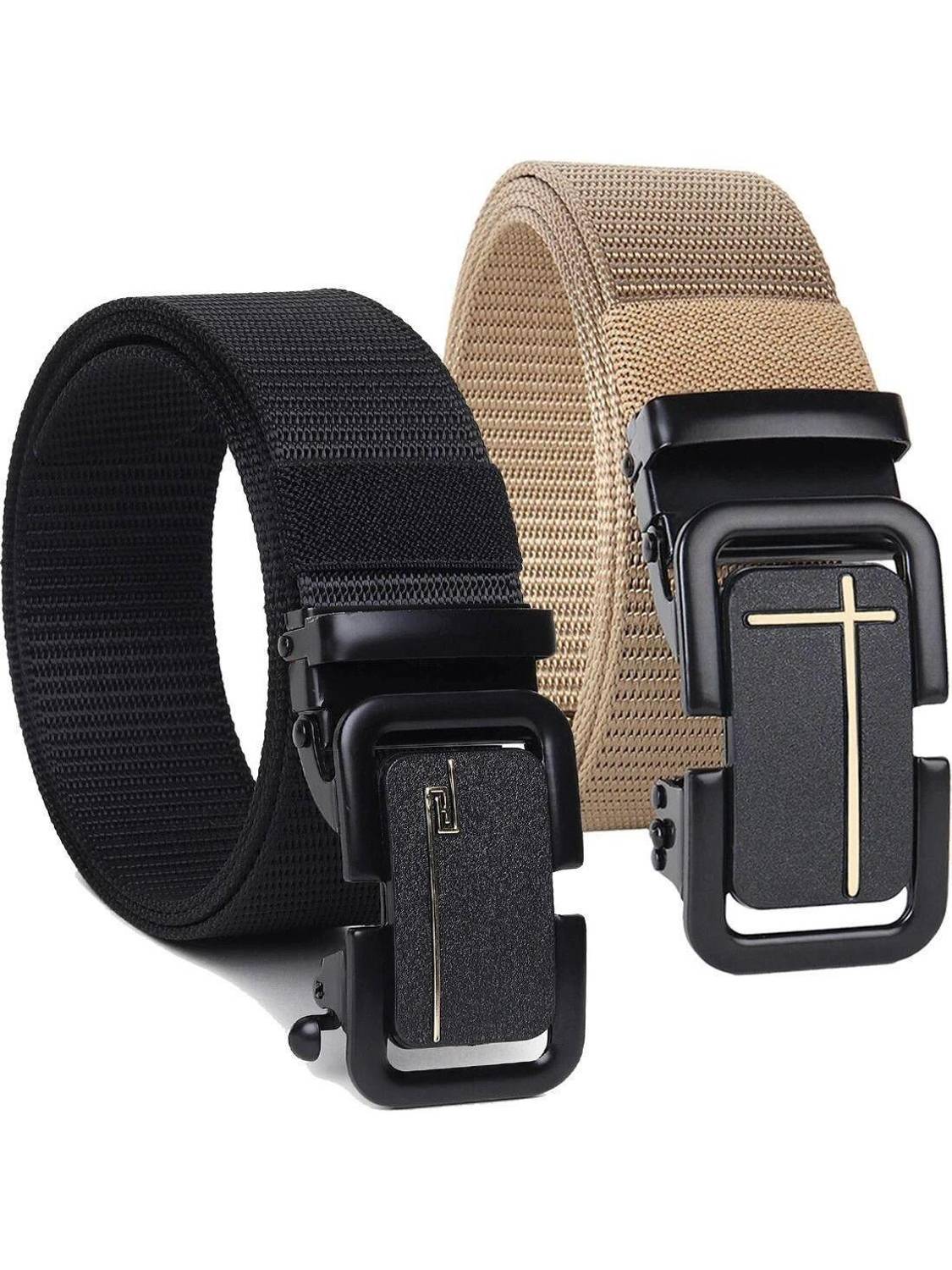 PROVOGUE Men Black Nylon Belt - Image 1