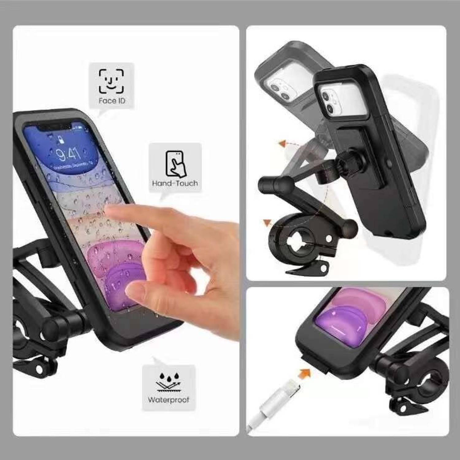 CHOVATIYA'S Bike Mobile Holder Black - Image 2