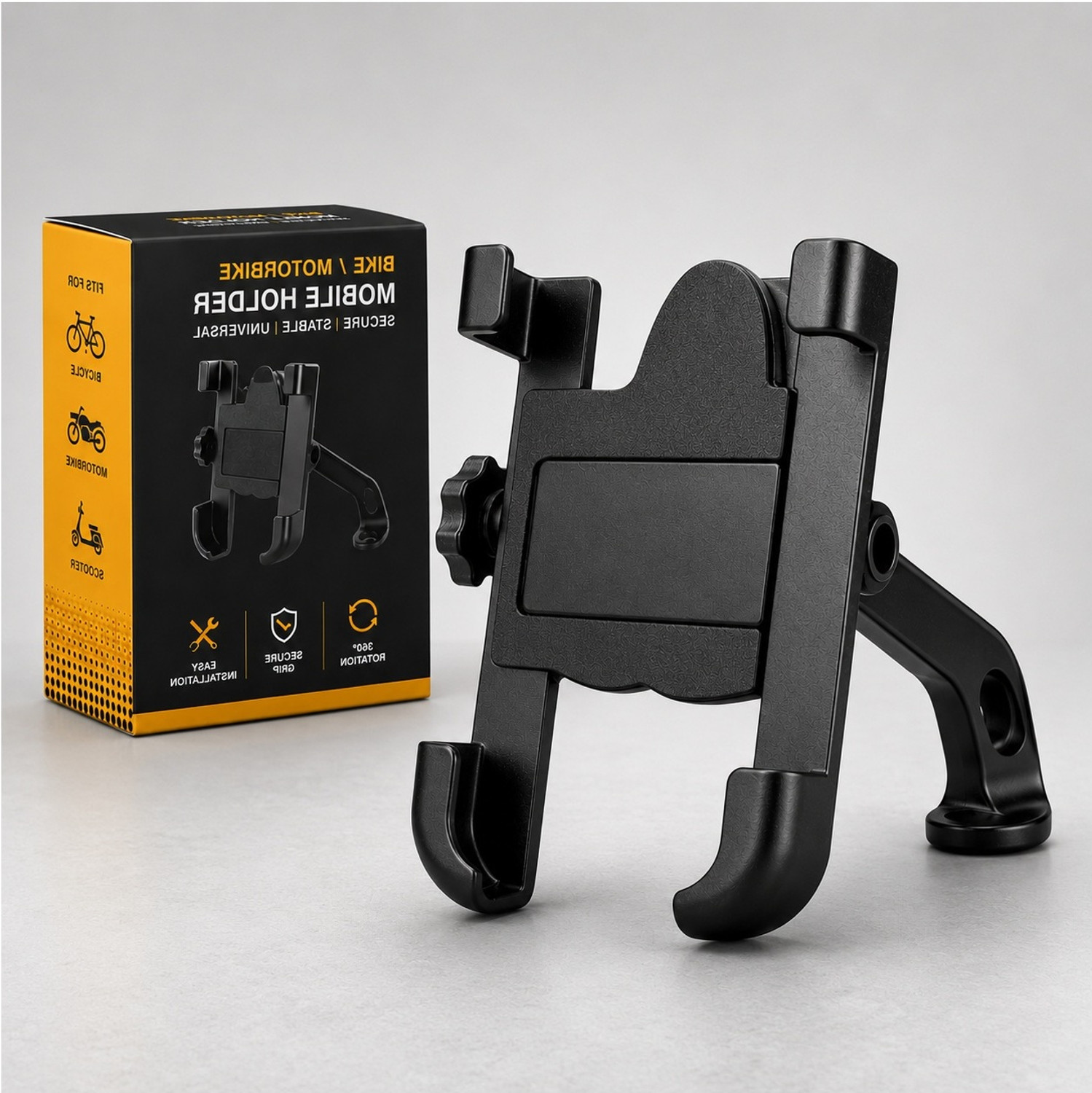 Image of BfsTeckt Universal Bike Phone Holder Mount for Bicycle Motorcycle Mirror Handlebar Bike Mobile Holder