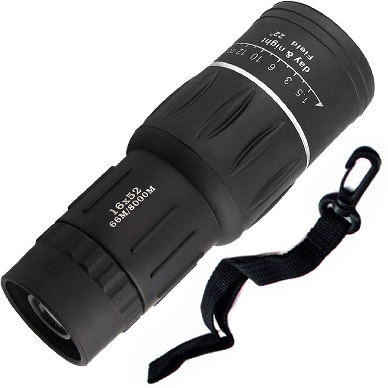 Image of HRTH Bushnell 16x52 Monocular Telescope,HD Monocular Dual Focus Optics ZOOM BINOC Monocular (50 mm, Black)