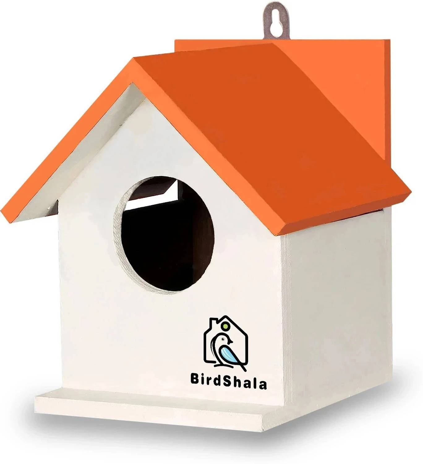 BIRDSHALA Bird House for Sparrow, Budgies & Finches with Air Ventilation Bird House