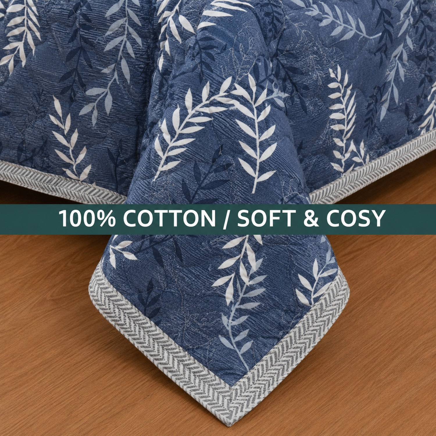 Image of Home Solution Printed Double Comforter for AC Room