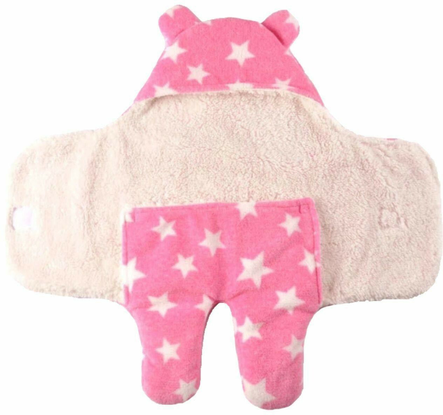 Image of NAMAN Embroidered Crib Hooded Baby Blanket for AC Room