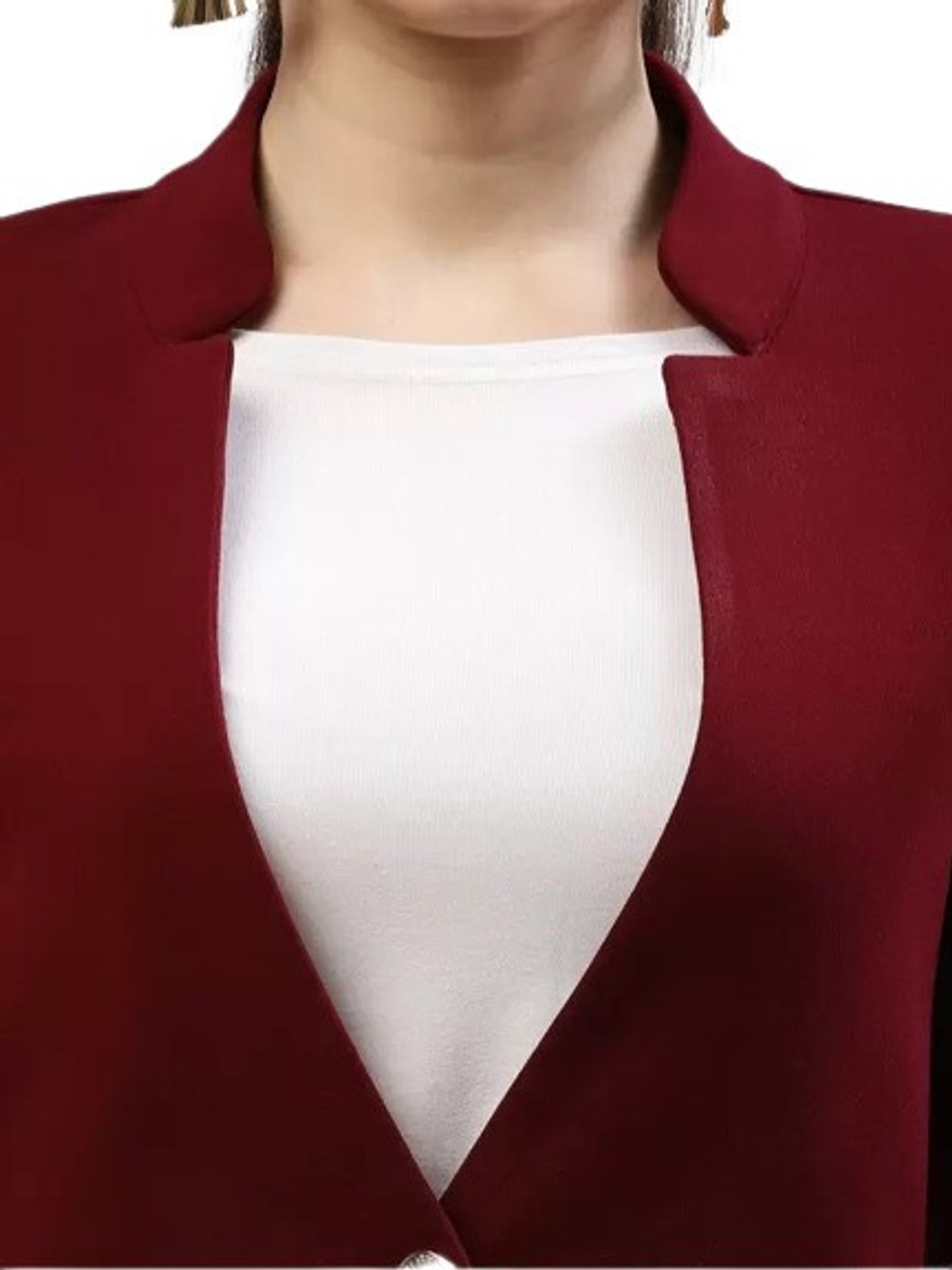 Image of LIME N LEMON Solid Single Breasted Casual Girls Blazer