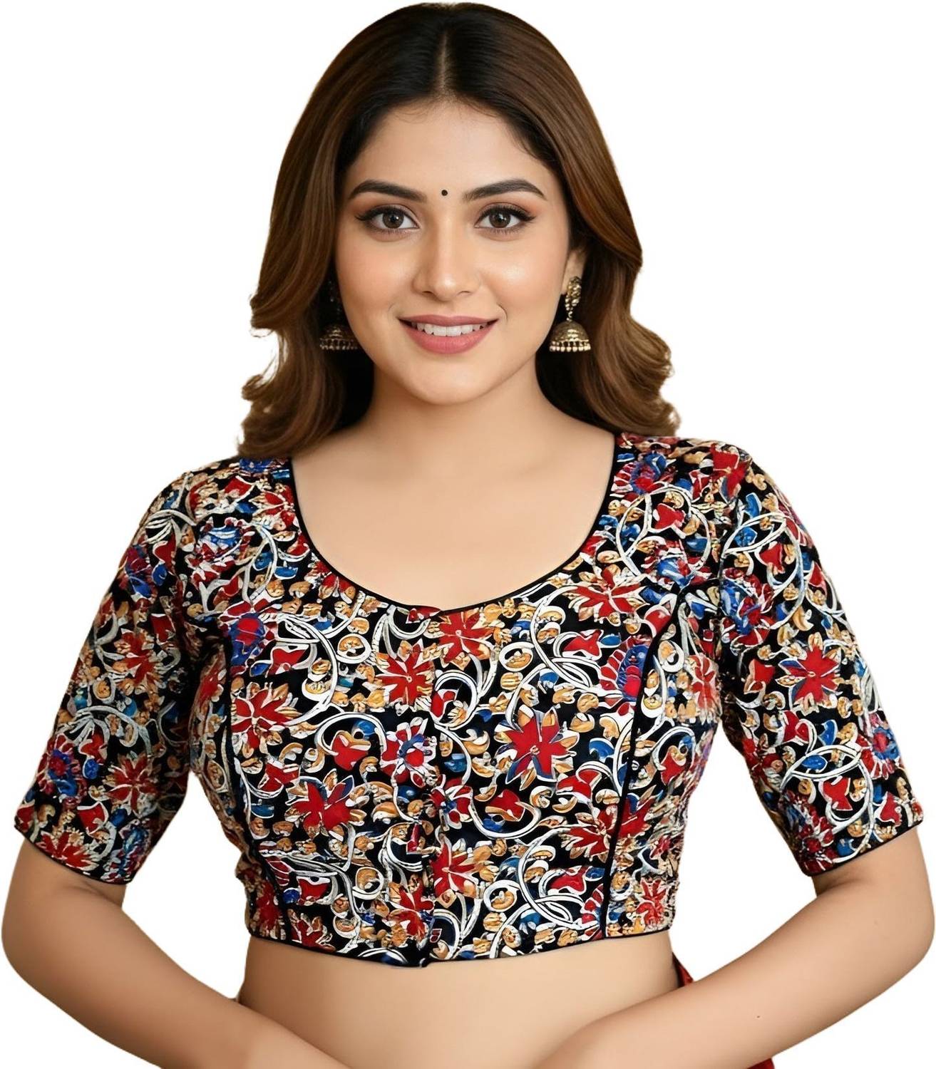 Blousehub Boat Neck Women Blouse