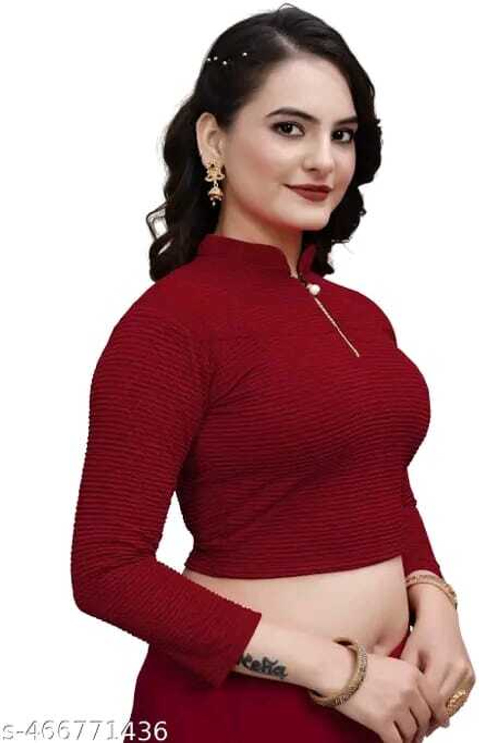 Image of ARGHYA CREATION Band collar Women Blouse