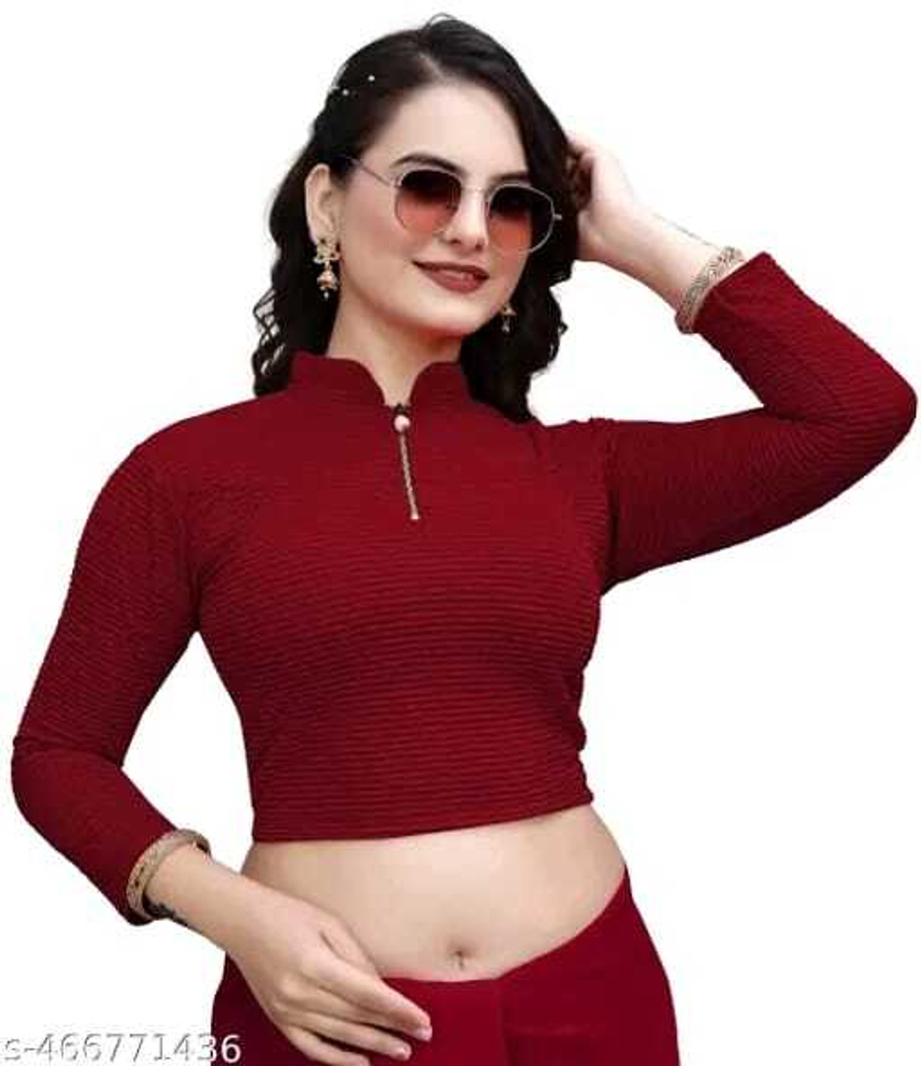 Image of ARGHYA CREATION Band collar Women Blouse