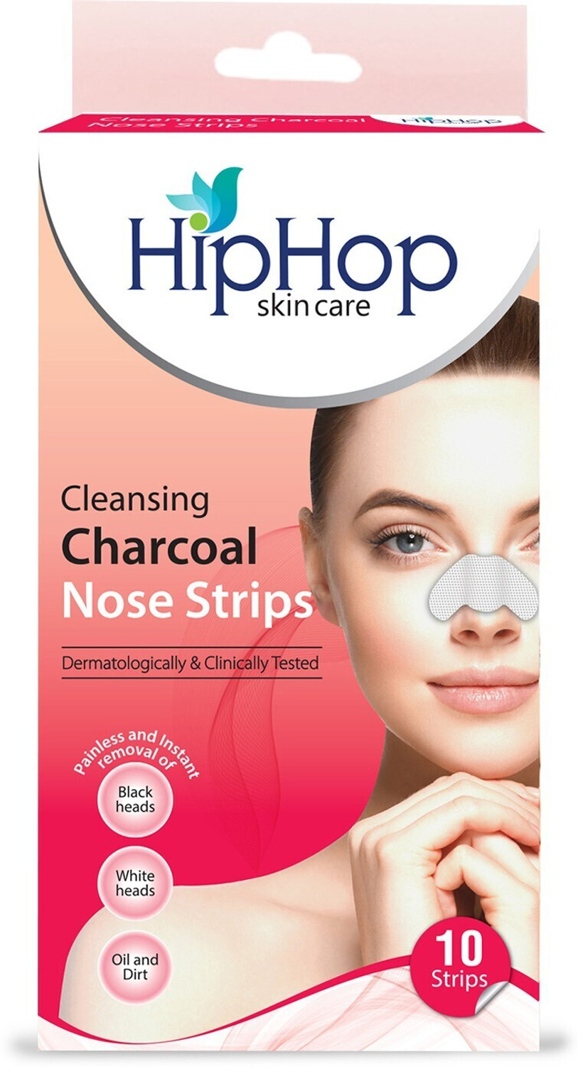 Image of HipHop Skincare Skin Care Charcoal Blackhead Remover Nose Strips