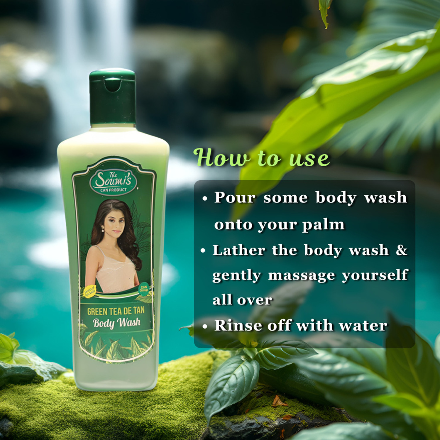 Image of The Soumi's Can Product GREEN TEA DE TAN BODY WASH (PACK OF 2)