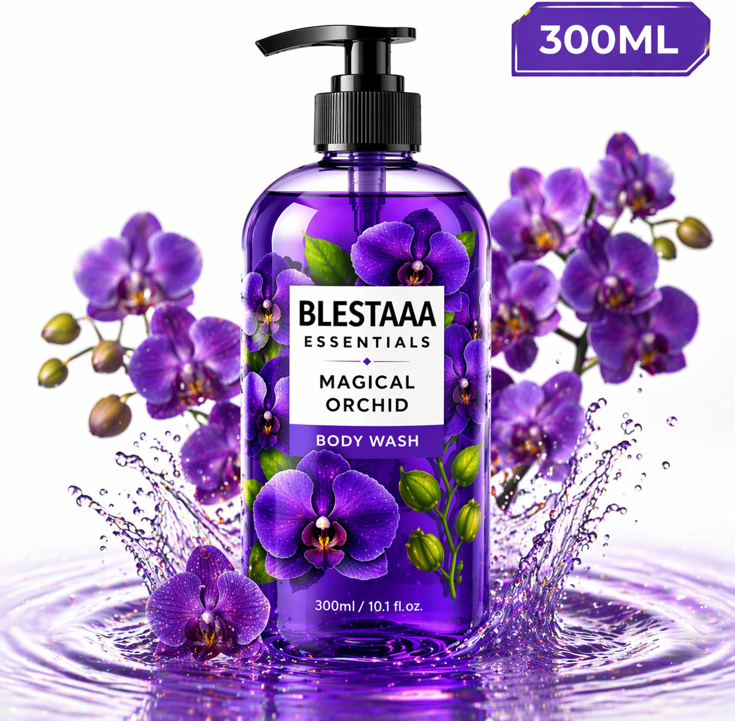 Image of blestaaa essentialss Orchid Body Wash Hydrating & Nourishing Shower Gel | Suitable for All Skin Types