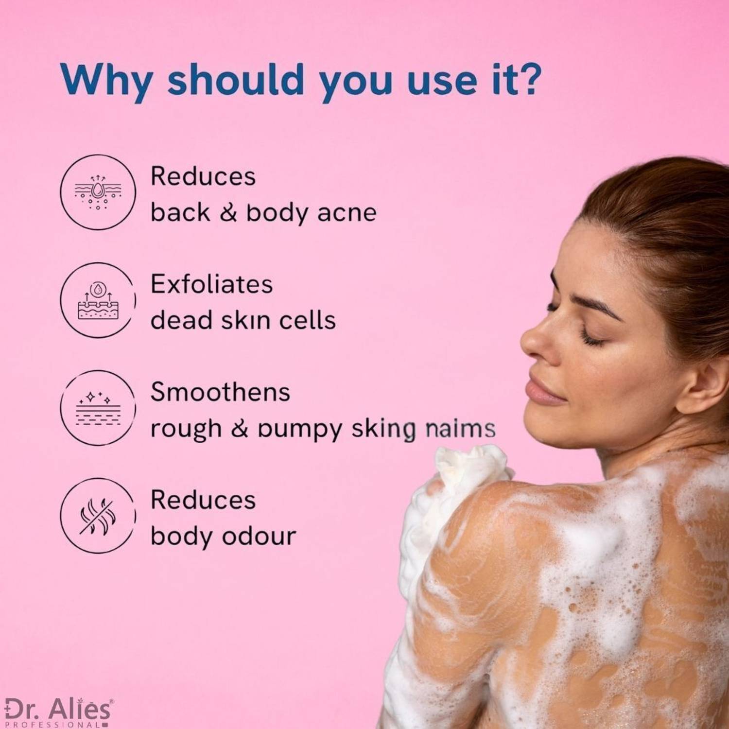 Dr. Alies Professional 7% AHA BHA Exfoliating Body Wash - Image 4