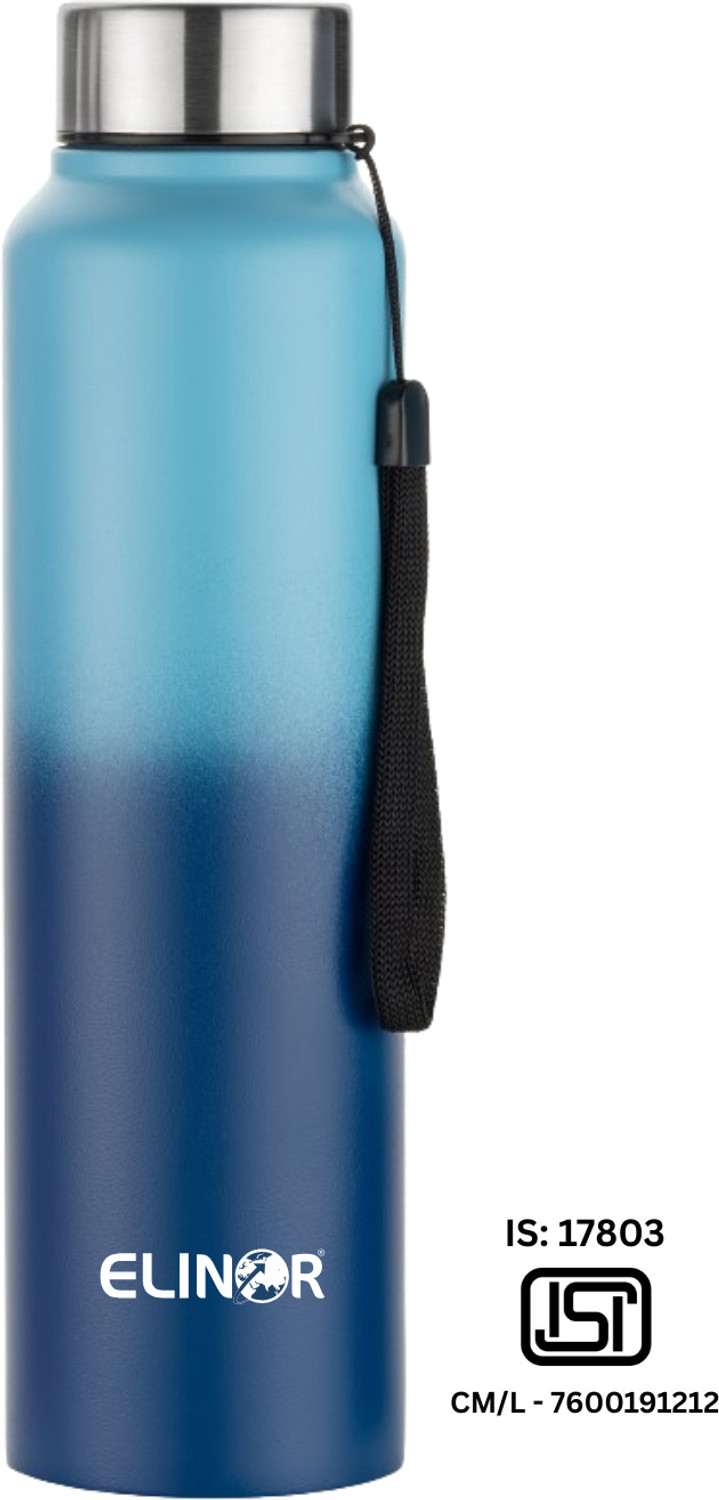 Image of ELINOR SINGLE WALL STAINLESS STEEL BOTTLE LEAK-PROOF BOTTLE DOUBLE COLOUR STEEL BOTTLE 1000 ml Steel Bottle