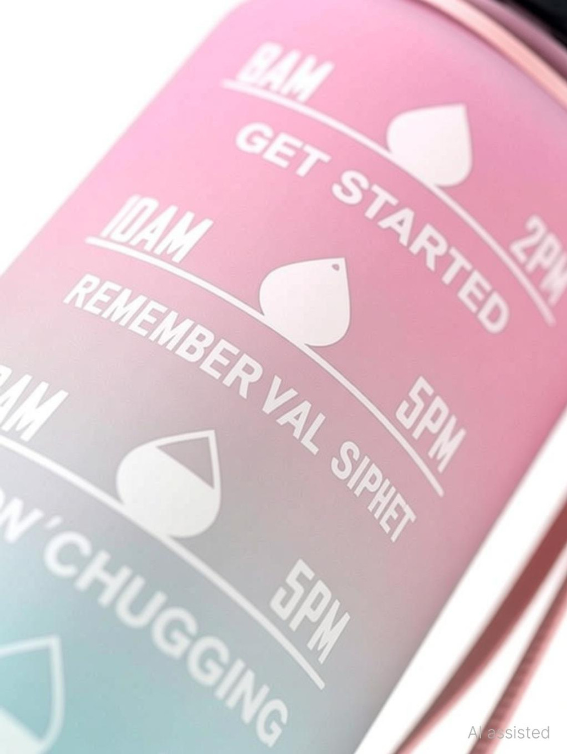 Image of SC CREATION Motivational Sipper Bottle with Time Measuring Non Toxic 1 ltr 1000 ml Plastic Bottle