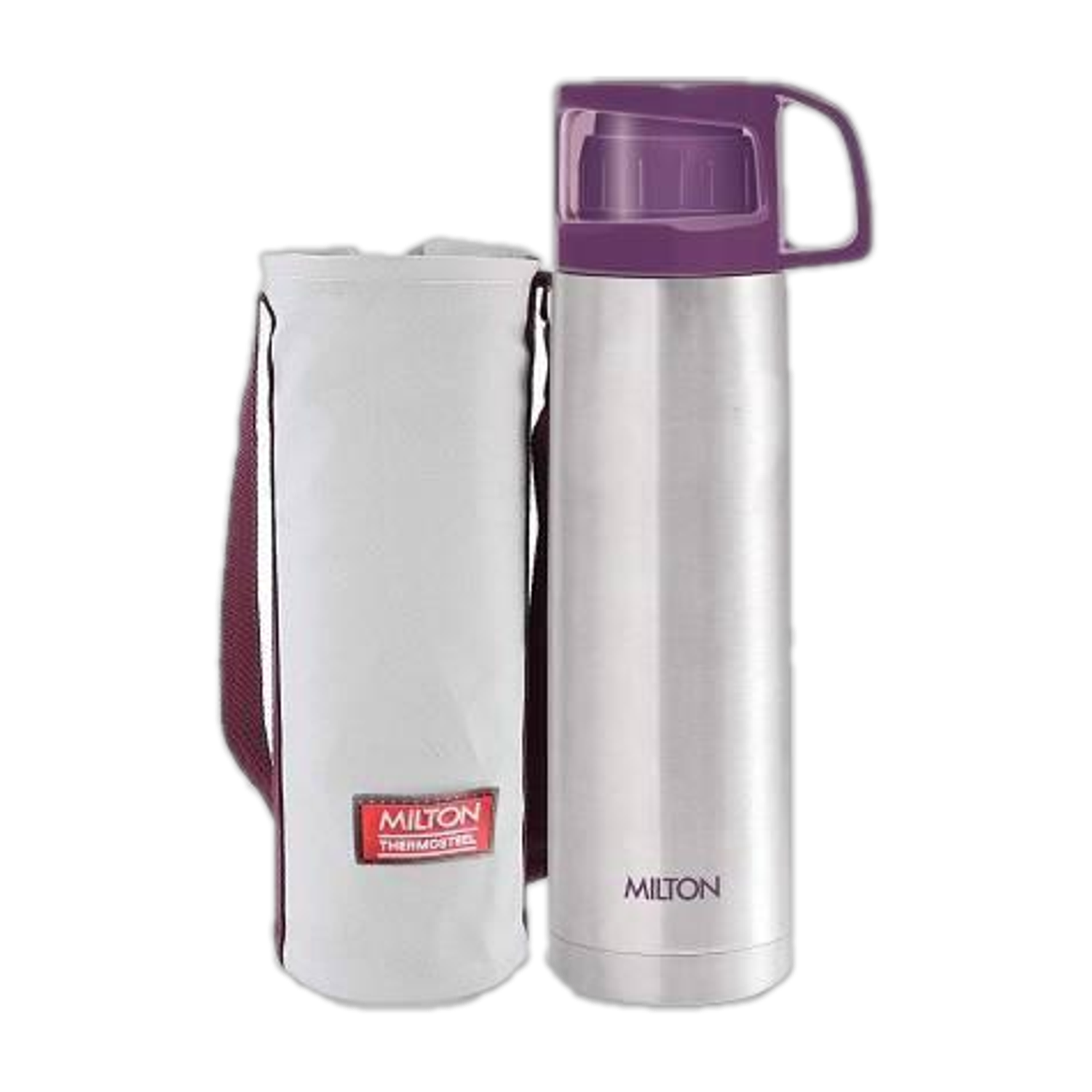 MILTON Thermosteel Glassy Drinking Cup Lid, 750 Ml, Purple 750 ml Stainless Steel Flask