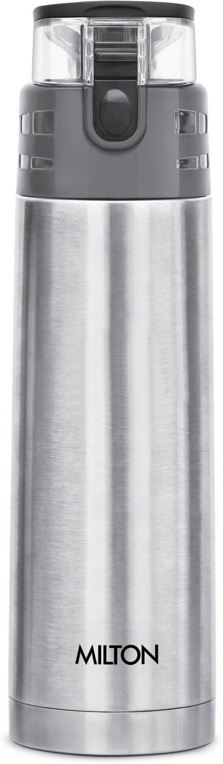 MILTON Atlantis 600 Thermosteel Water Bottle, ISI Certified, 24 Hr Hot and Cold 500 ml Steel Flask