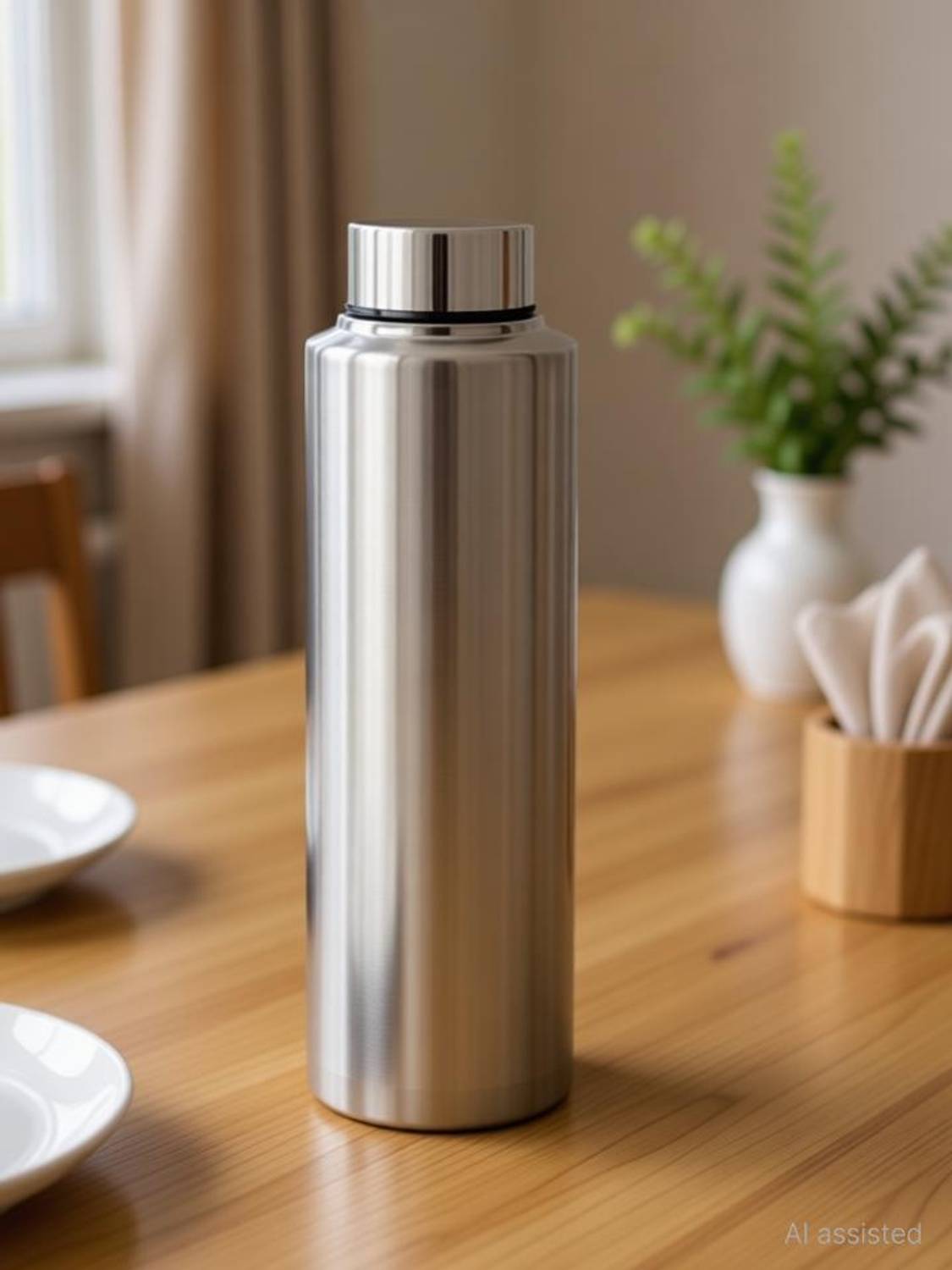 Aditi Stainless Steel Bottle Pack of 3 1000 ml Steel Bottle