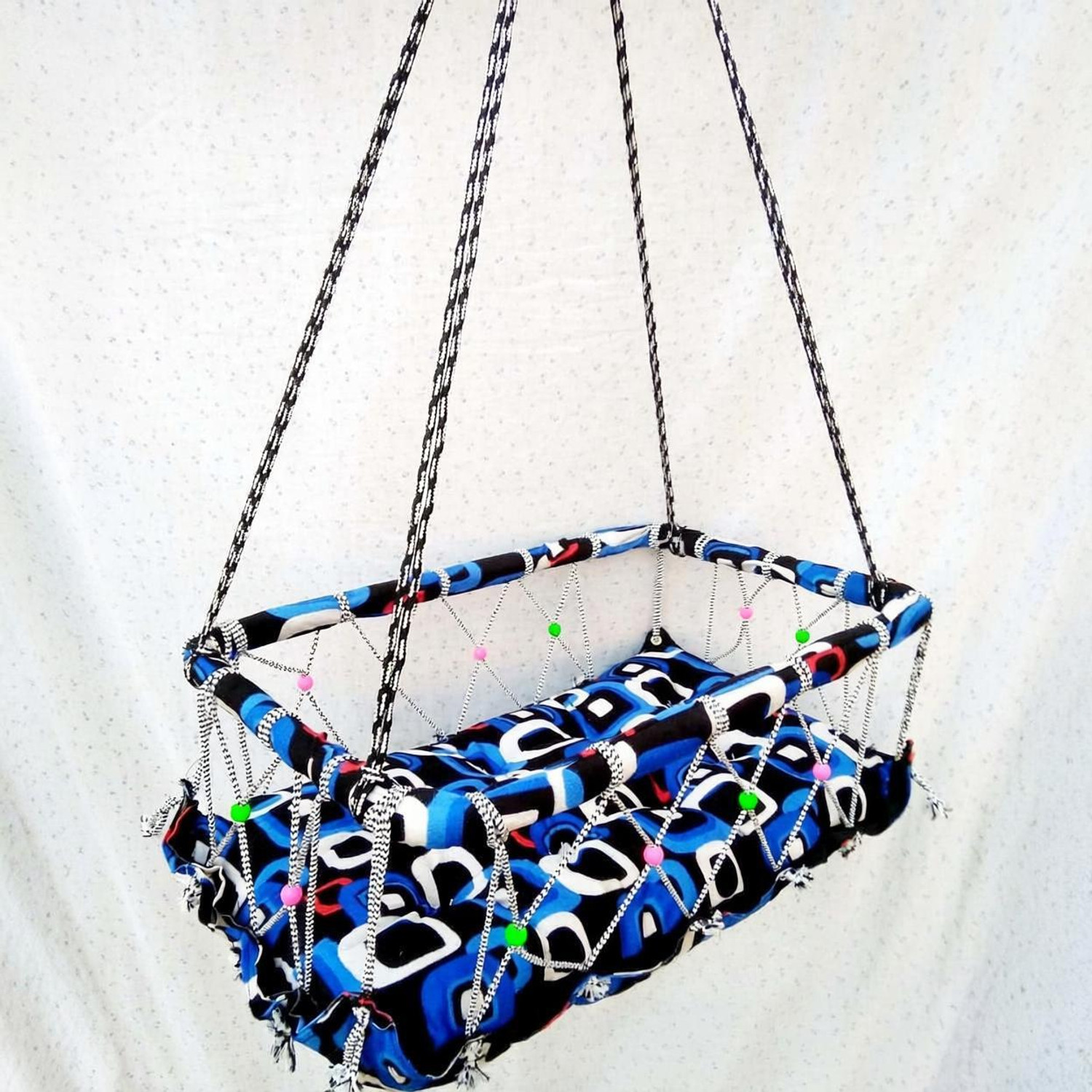 Kids Town Baby Sleeping Jhula 0-1 Years Swing for Kids Baby Handmade Hanging Jhula Swings