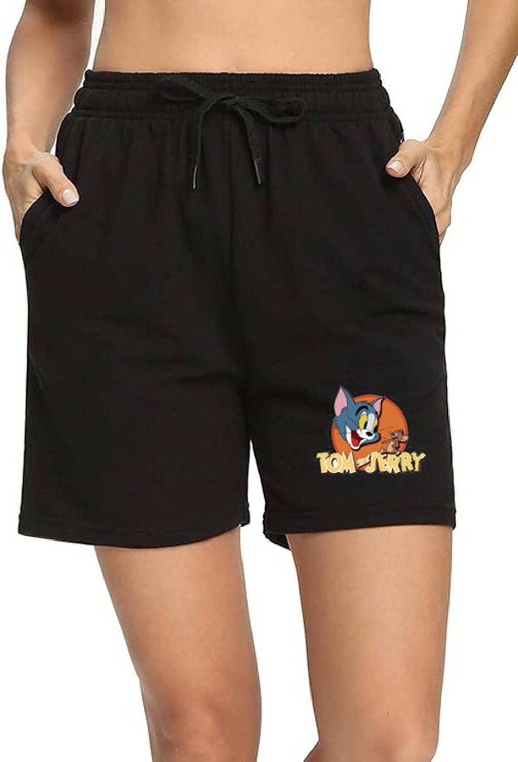Adabsha Solid Women Black Regular Shorts