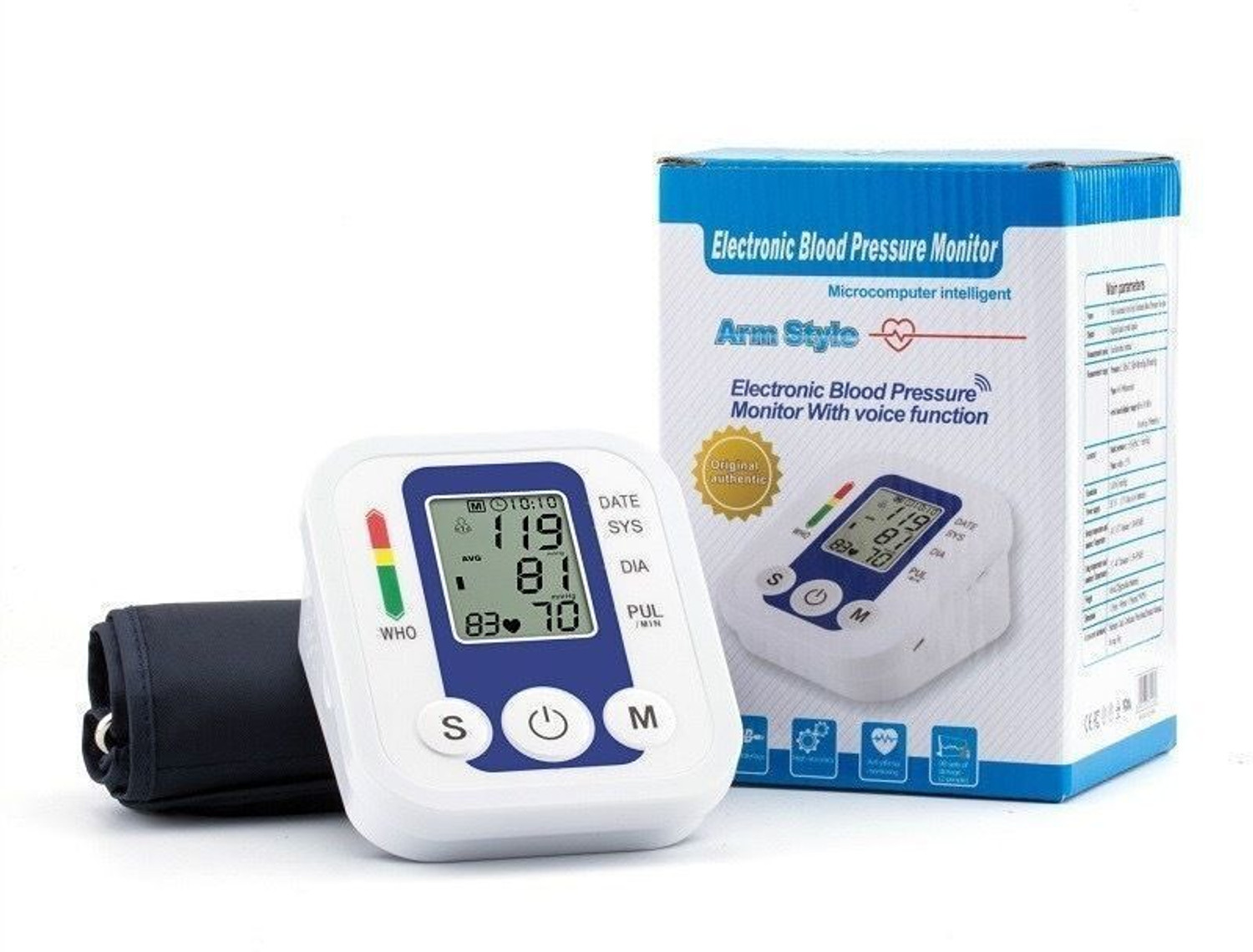 Image of Accutrust KK-2 (BP) Digital Blood Pressure Monitor for Home Use | Automatic Upper Arm BP Machine Bp Monitor