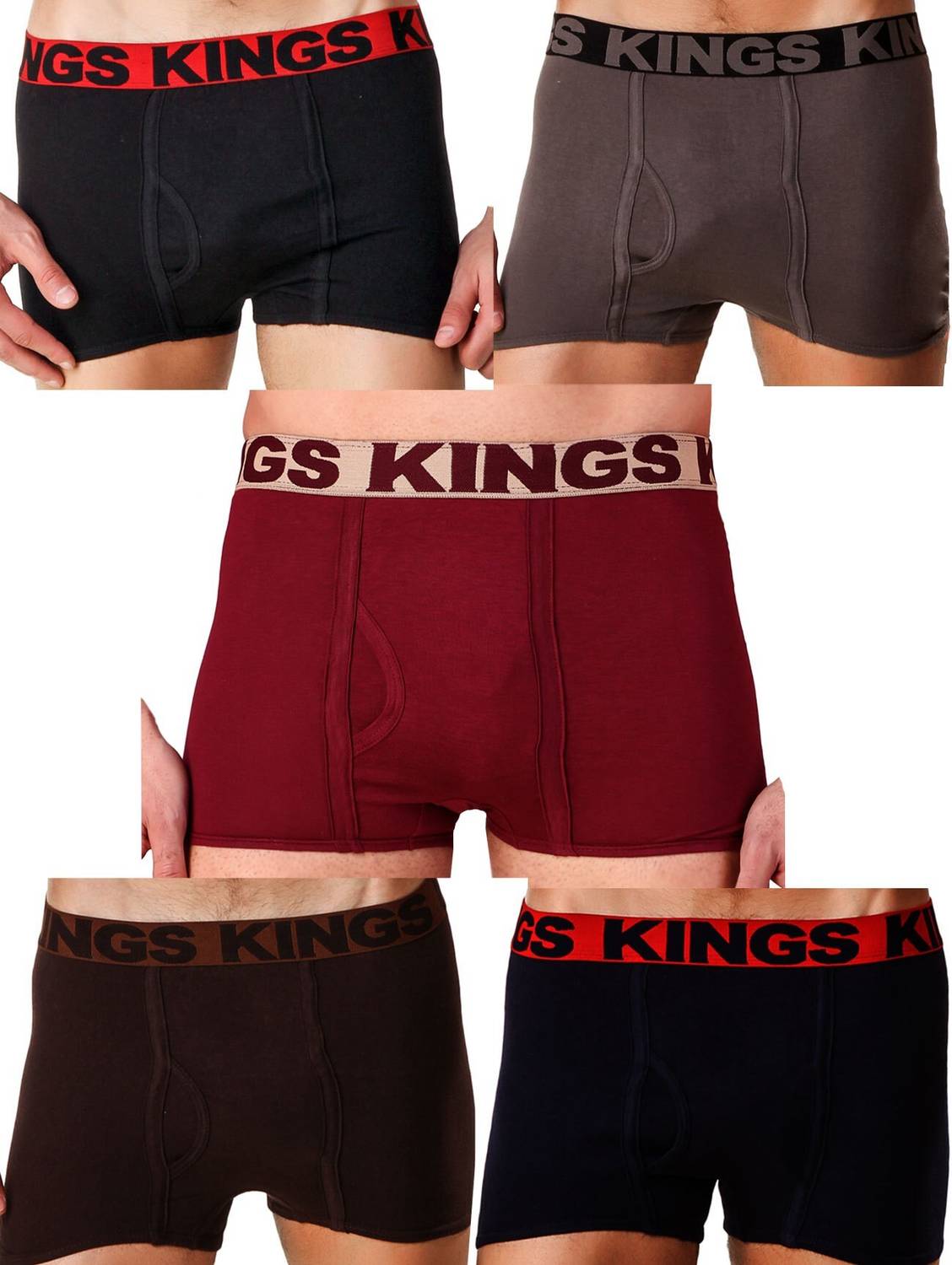 HAP Pack of 5 Solid Men Trunk