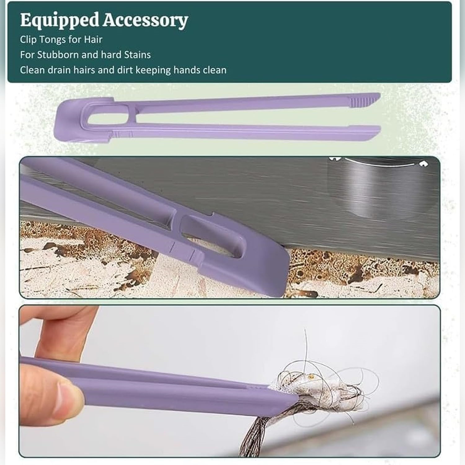 Image of QOZWEID Crevice Gap Corners Cleaning for Bathroom Kitchen Household Plastic Wet and Dry Brush