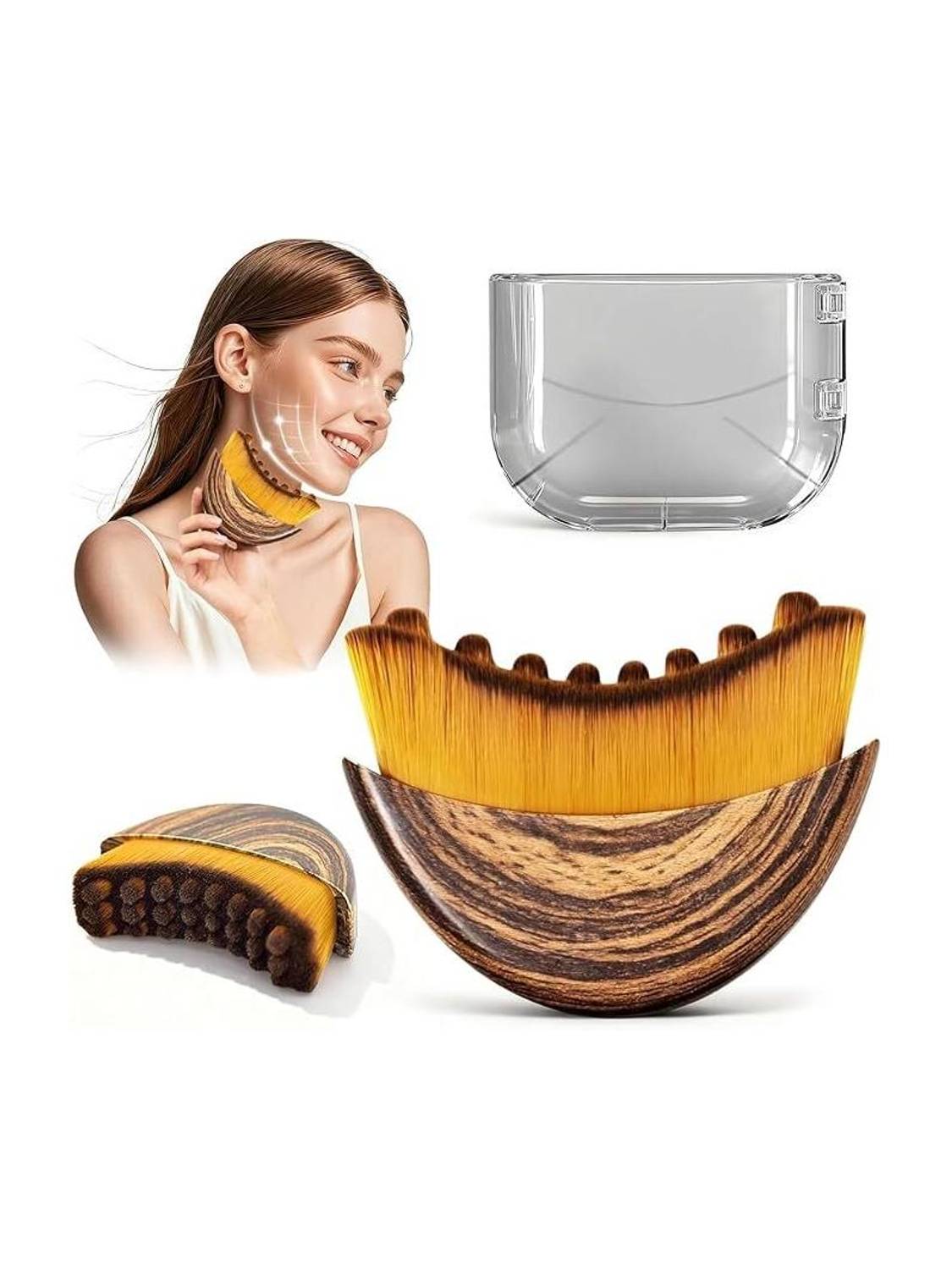 AORDEY Lymphatic Contour Face Brush for Sculpting & Drainage – Facial Massager