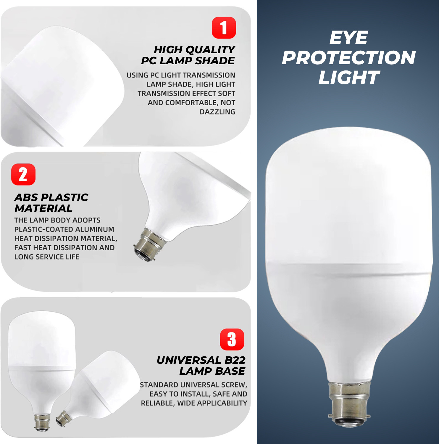 Image of MOOZMOB 40 W Glare Reduction Standard B22 LED Bulb