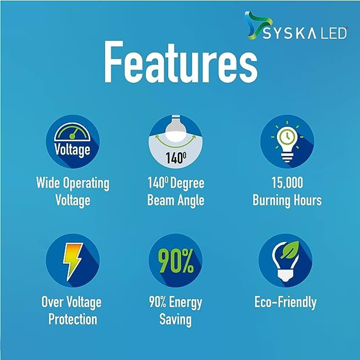 Image of Syska 9 W Basic Standard B22 LED Bulb