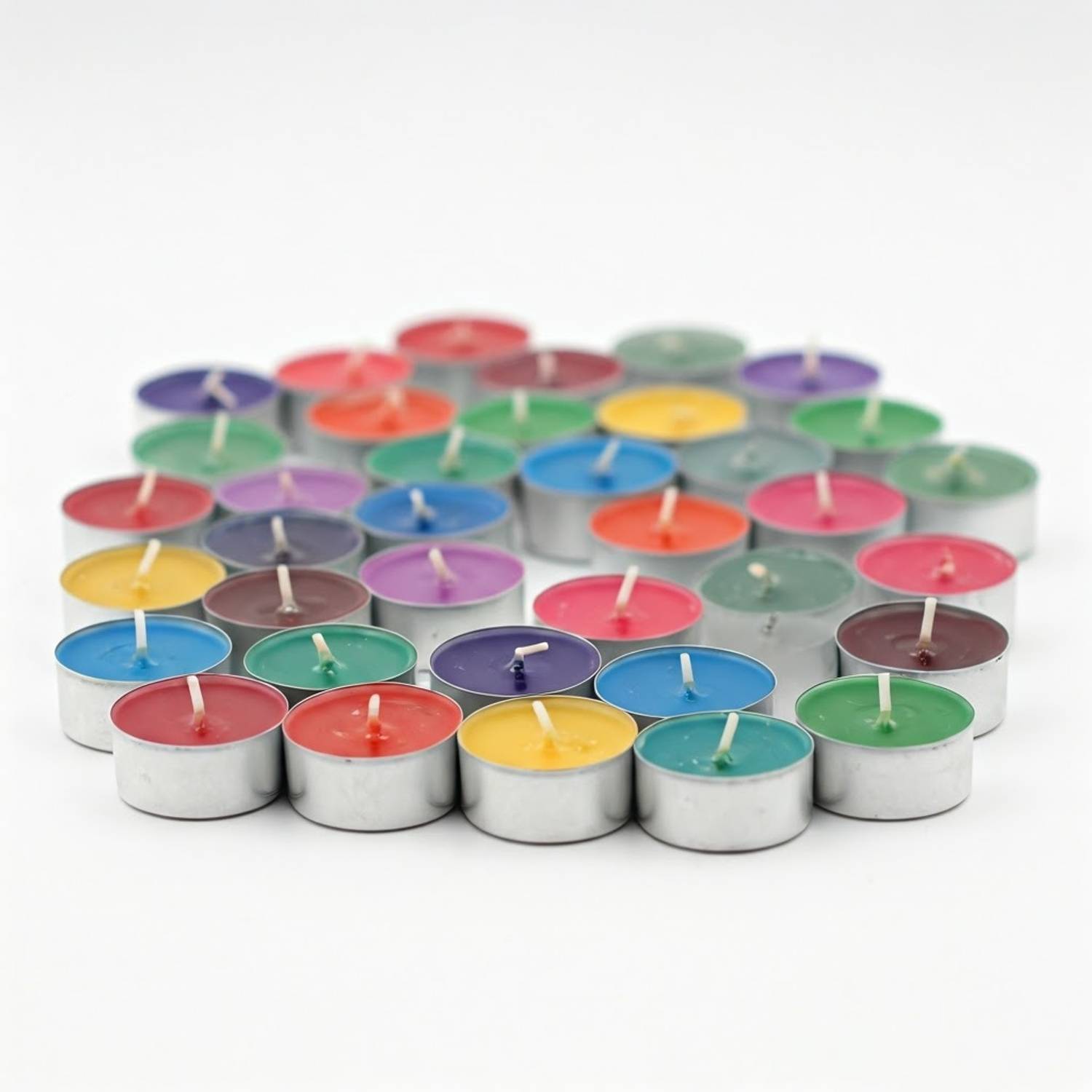BIndian Colorful Tea Light Candle Pack of 50 Pcs _tlcm070 Candle