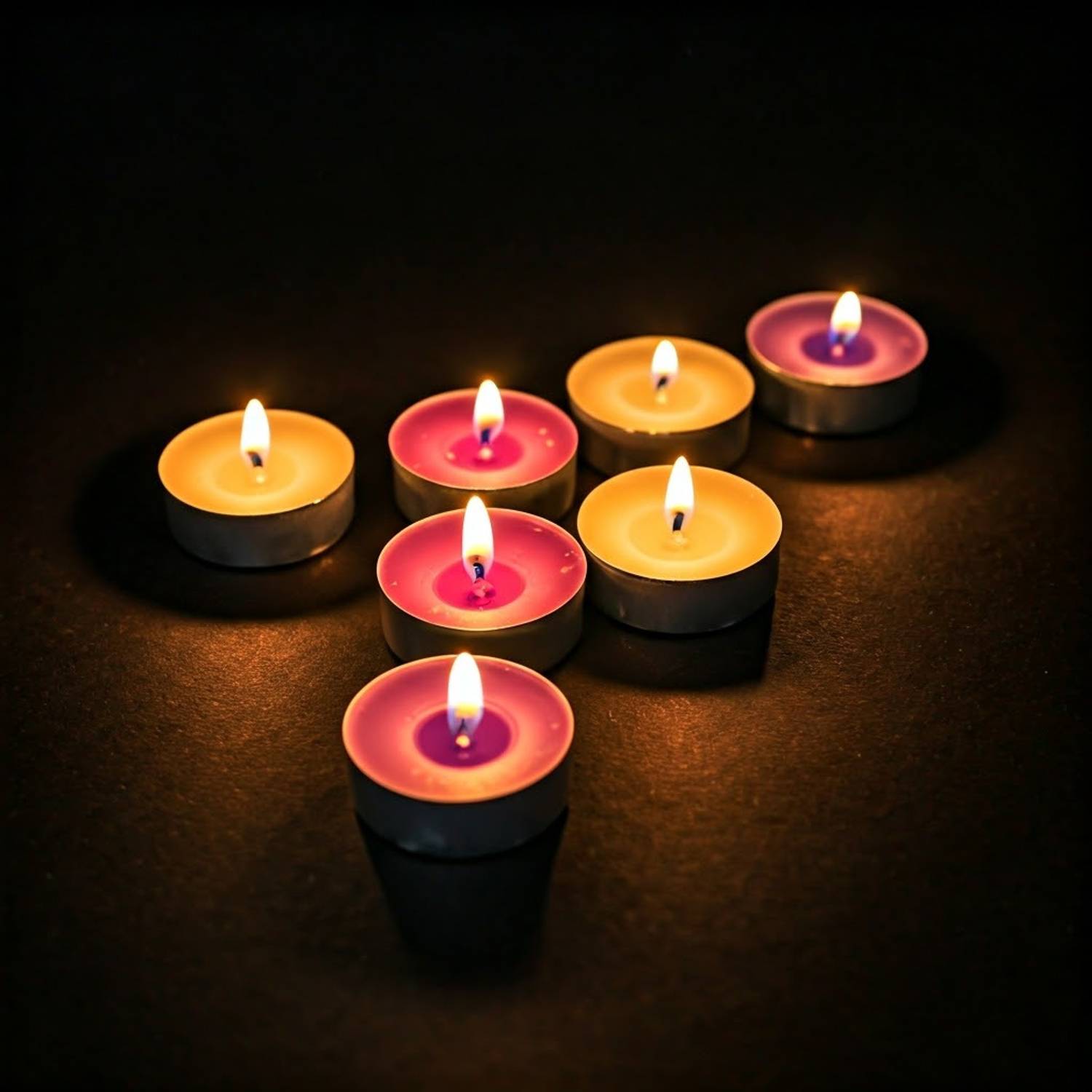 BIndian Colorful Tea Light Candle Pack of 50 Pcs _tlcm046 Candle