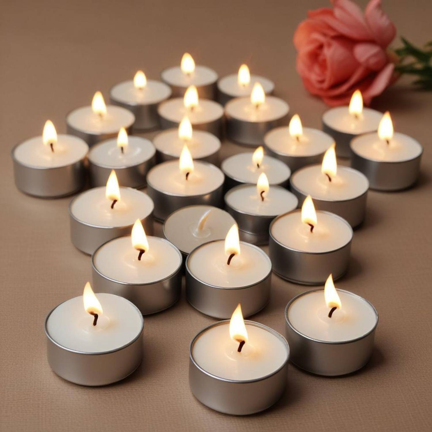 BIndian Tea Light Candle Pack of 50 Hour Long Burning_tlc099 Candle