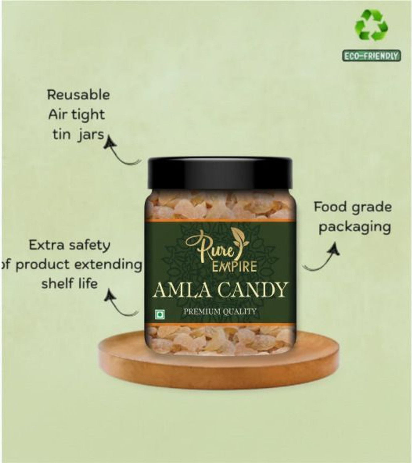 Image of Pure Empire Dried Amla Candy, Organic Dry Indian Fruit Without Added Preservative Amla Candy Amla Candy