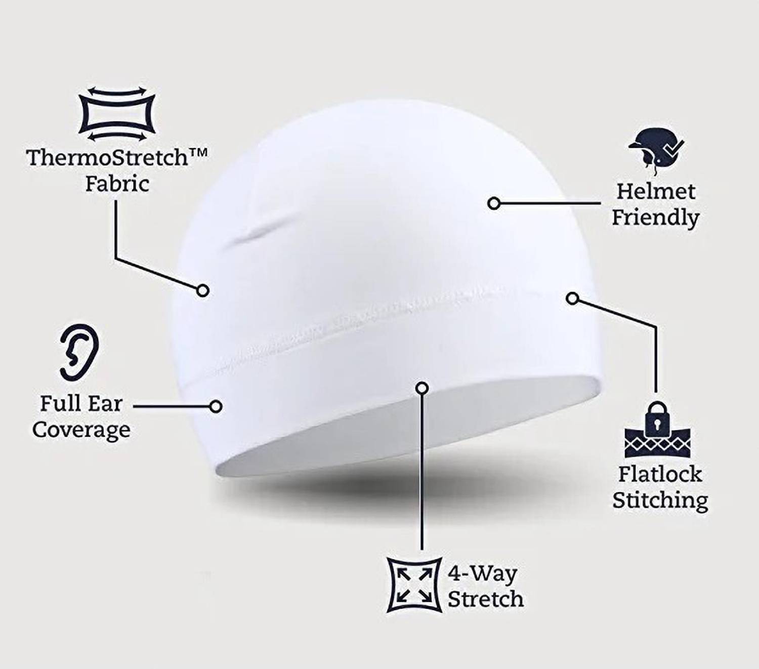 Alipzone Solid Skull Cap