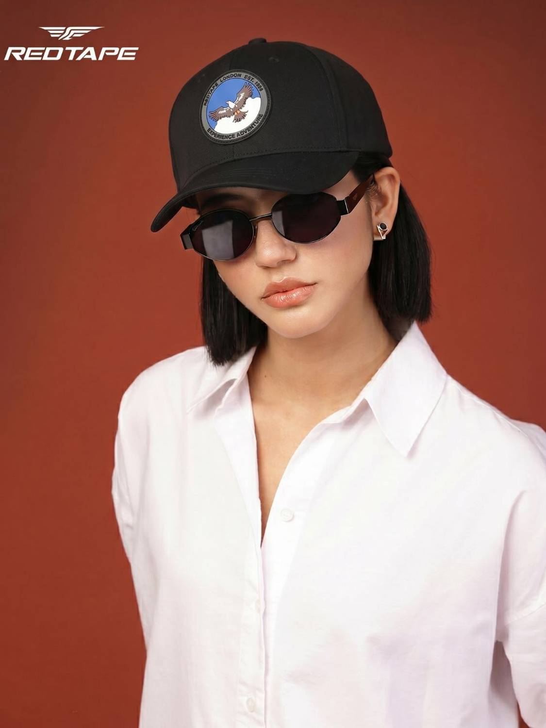 RED TAPE Solid Red Sports Cap - Image 2