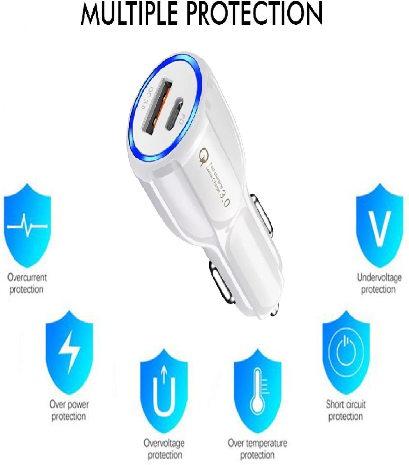 Image of forral 38 W Qualcomm 3.0 Turbo Car Charger