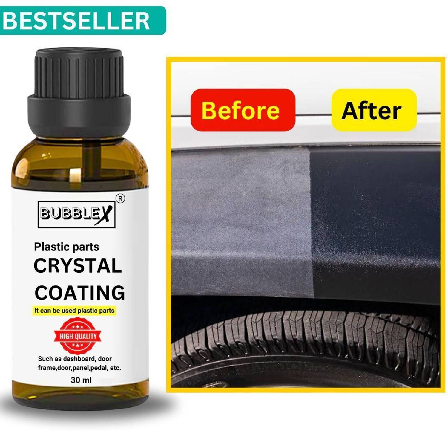 BUBBLEX Liquid Car Polish for Dashboard