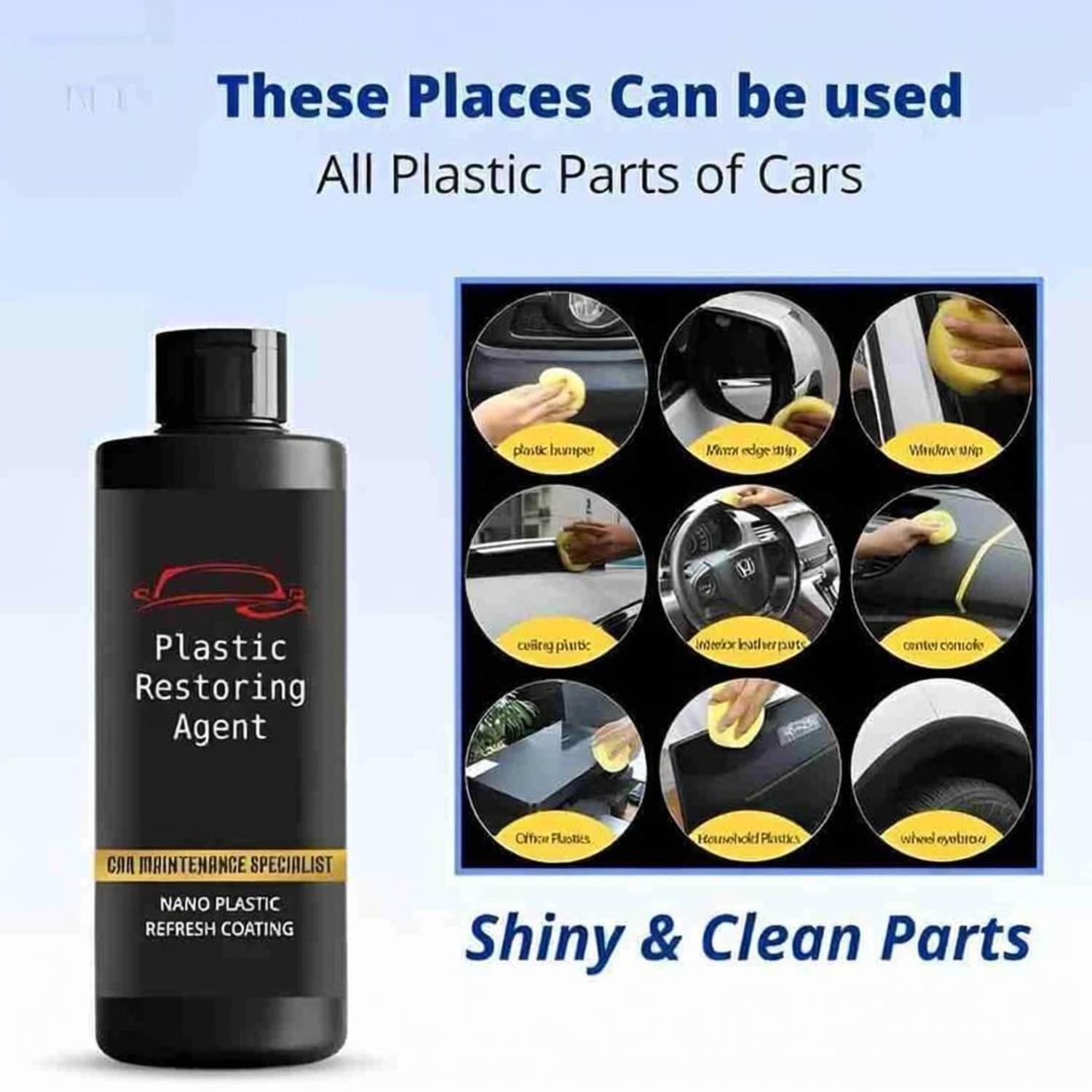 BUBBLEX Liquid Car Polish for Dashboard, Bumper
