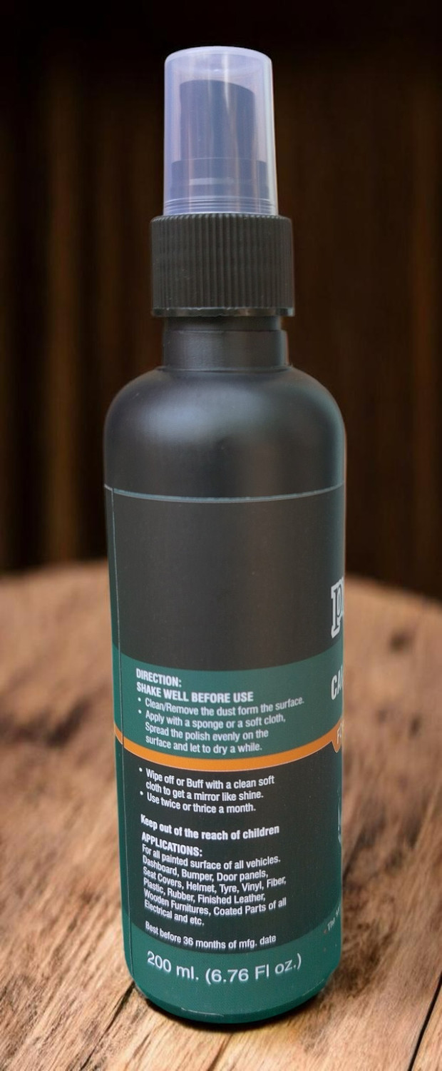 Image of PRIMEGIC Liquid Car Polish for Chrome Accent, Bumper, Dashboard, Exterior, Tyres, Leather, Metal Parts, Windscreen
