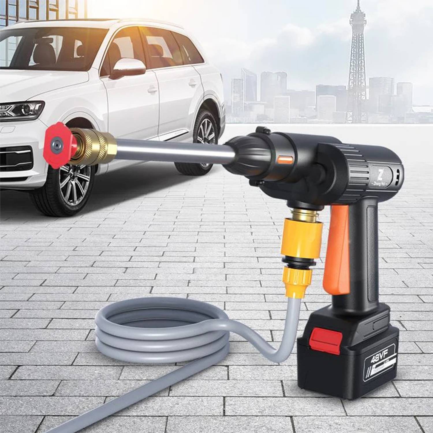 4uonly Wireless High Pressure Washer Water Spray Gun for Car Wash cxf7 Spray Gun