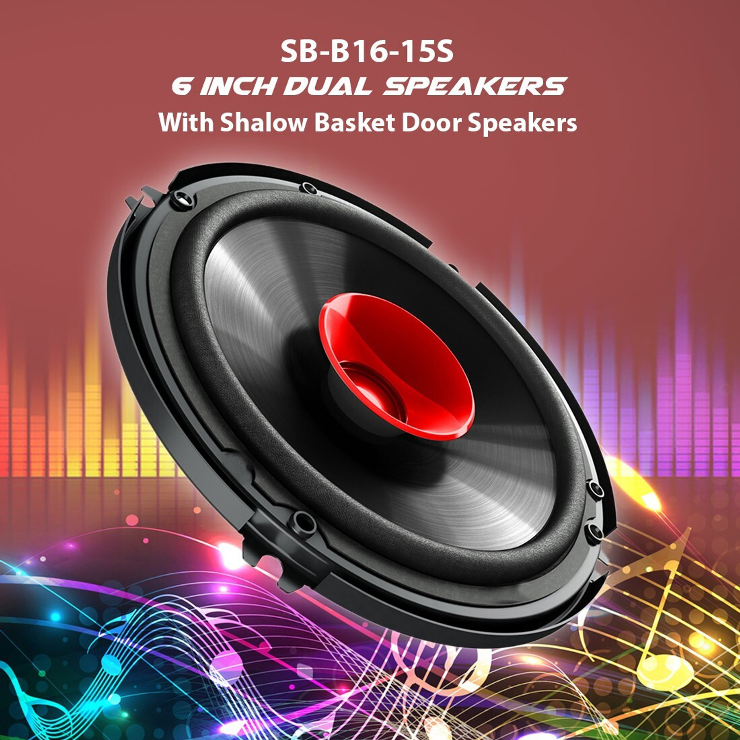 Image of songbird 6 Inch Max Door Speaker With Dual A67-SB-B16-15-S Coaxial Car Speaker