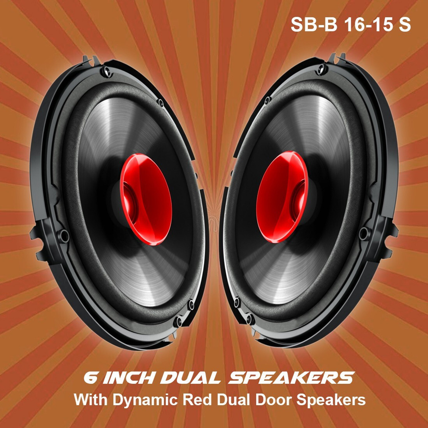 Image of songbird 6 Inch Max Door Speaker With Dual A67-SB-B16-15-S Coaxial Car Speaker
