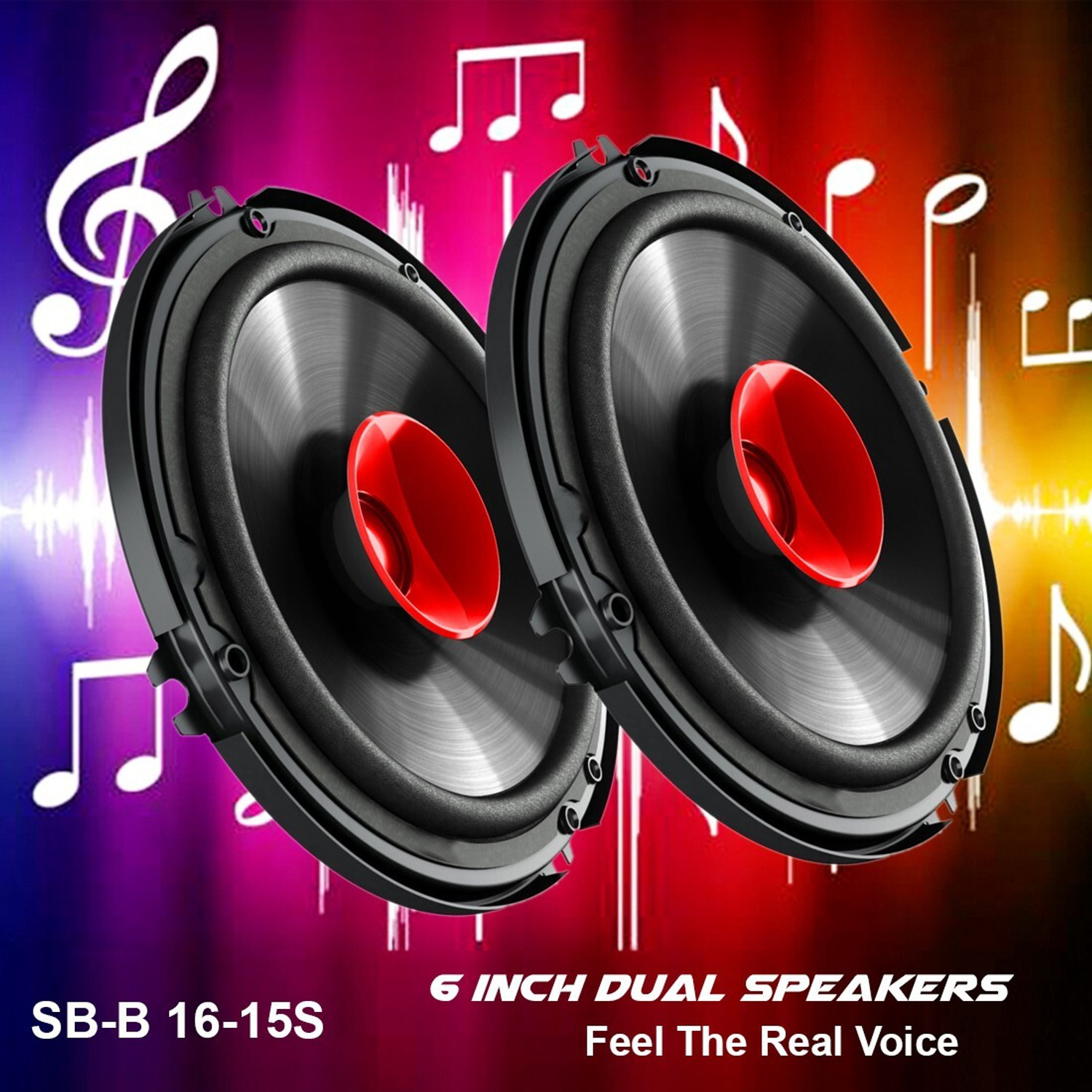 Image of songbird 6 Inch Max Door Speaker With Dual A67-SB-B16-15-S Coaxial Car Speaker