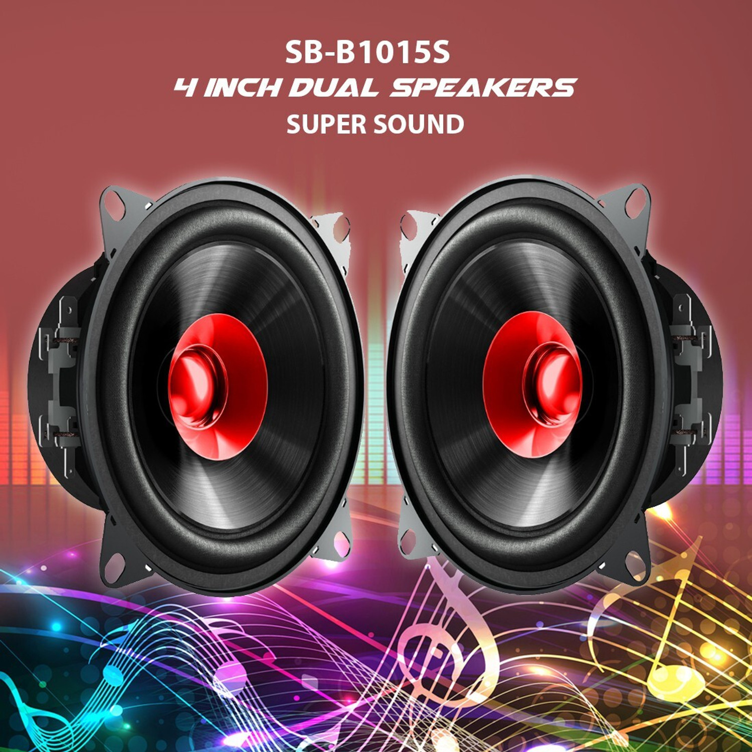 Image of songbird 4 Inch Max Door With Dual A42-SB-B10-15S Coaxial Car Speaker